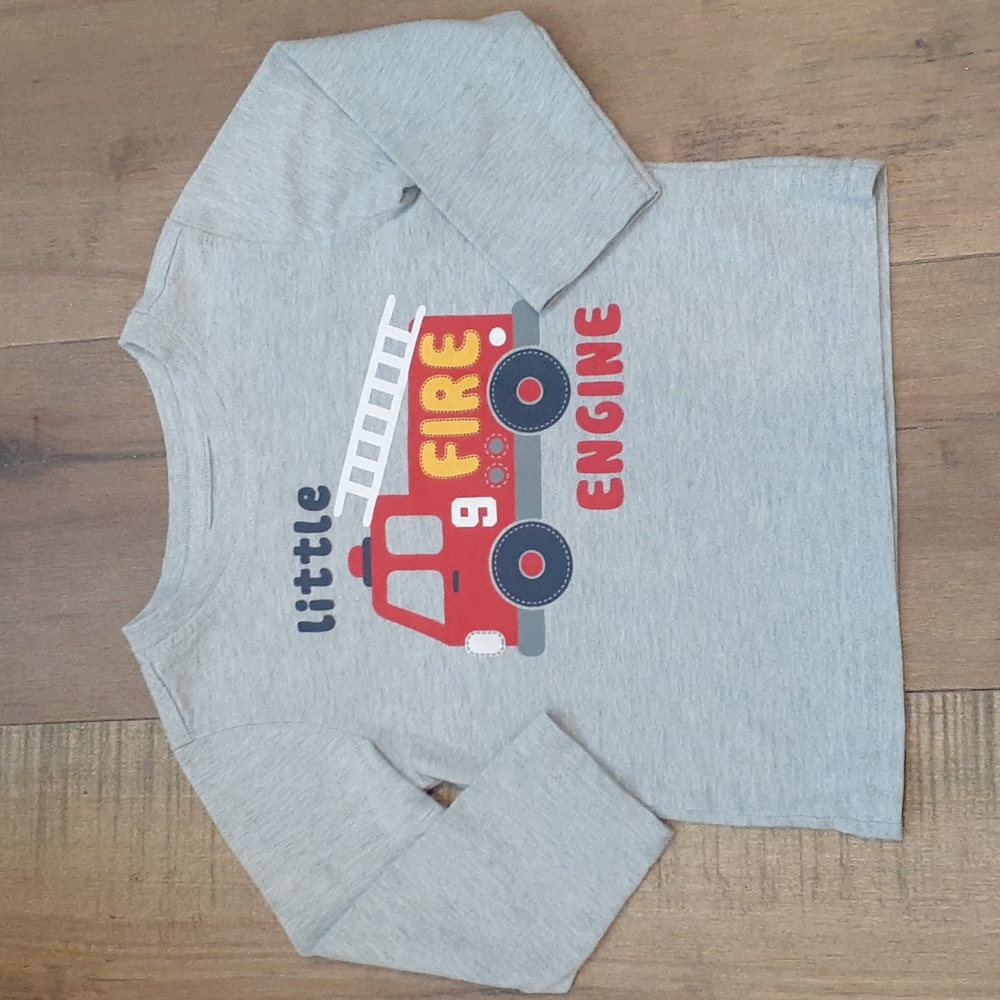 Kids Headquarters Boys Firetruck Long Sleeve 24M